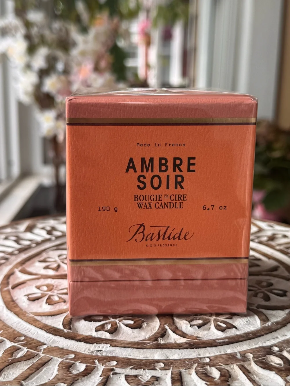 Anthropologie Bastide Ambre Soir Luxury Candle 6.7 oz -Made in France - New